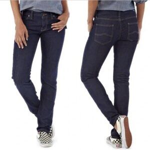 Women's 29 Patagonia Slim Fit Organic Cotton Dark Wash Jeans Zipper Fly LowRise
